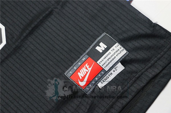 Camiseta Autentico Manga Corta Bulls Jordan Negro